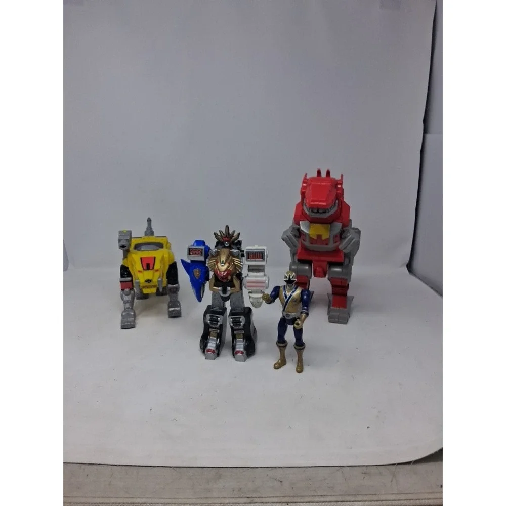 Power Rangers Lot Gold Samurai Ranger Wild Force Megazord Zord Figures